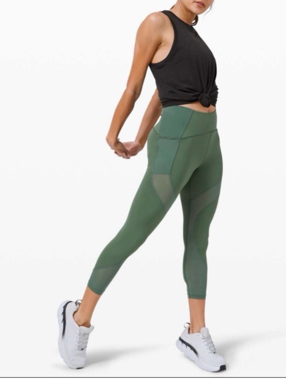 Lululemon athletica Uncovered Strength High-Rise Leggings Crop 23" Size 6 - Picture 5 of 15